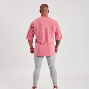 Camiseta de Alta Calidad, Nuevo Estilo, 100% Algodón, Lavada con Ácido, Logotipo Personalizado, Camiseta Vintage Lavada con Ácido - Product Image 4