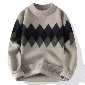Pull pour homme, classique, manches longues, tricot chaud, élégant, vêtements décontractés pour tous les jours, usine de vêtements certifiée LEED - Product Image 6
