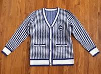 Pull cardigan en acrylique d'hiver Zeta Phi Beta pour femme, brodé, style universitaire grec, fabrication OEM personnalisée