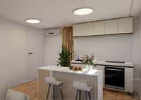 Maison conteneur pliable en panneaux sandwich EPS à assemblage rapide, design moderne, villa de luxe pour chambre et bureau