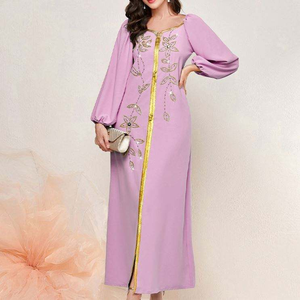 Nouvelle Robe de Luxe 2026 Dubaï, Abaya Modeste, Vente en Gros, Abaya Femme Élégante, Robe Abaya Musulmane Luxueuse Brodé - Product Image 5
