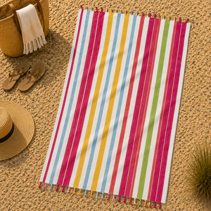 Serviette Fouta en coton doux, teinte en fil, aux couleurs éclatantes, nouvelle collection, la meilleure serviette de hammam unisexe. - Product Image 5