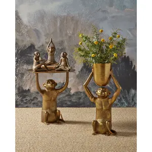 Jarrón de metal hecho a mano de última tendencia mundial para el mercado de exportación, jarrón de metal moderno alto para suelo. - Product Image 6