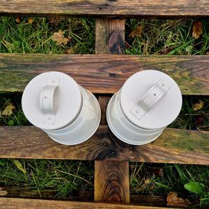 Conteneur de stockage alimentaire en métal, cylindre avec couvercle hermétique, compatible lave-vaisselle, design moderne minimaliste, cuisine, camping, fraîcheur - Product Image 6