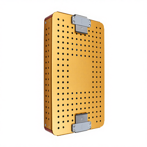 กล่องสเตอริไลซ์แบบแมนนวล อุณหภูมิสูง สองชั้น ทำจากสแตนเลส สำหรับเครื่องมือผ่าตัด ได้รับการรับรองมาตรฐาน CE - Product Image 4