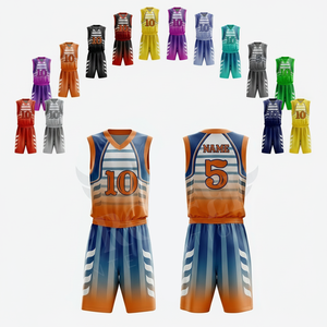 New Arrival Customized Trendy Basketball Sportswear Custom Team Jersey Lightweight Breathable Uniform Athletic Match Men's - Product Image 1