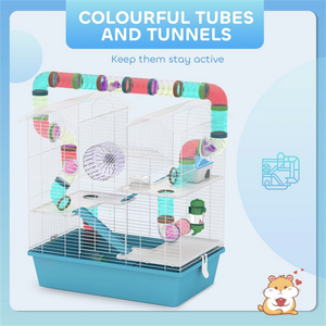 Gabbia per Animali Domestici in Acciaio Inox e Vetro per Criceti e Piccoli Animali - Uso Interno di Lusso per Razze Grandi e Piccole - Product Image 6