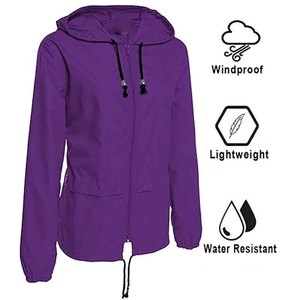 Chaqueta Impermeable con Capucha, Unisex, Verde, Delgada, Acolchada, Informal, para Primavera, para Actividades al Aire Libre, Corte Regular, Exterior de Poliéster, Cierre de Cremallera - Product Image 6