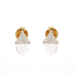 14K White Gold <b>Emerald</b> Cut Diamond <b>Stud</b> <b>Earrings</b> for Mom IGI Certified VS1 - Product Image 3