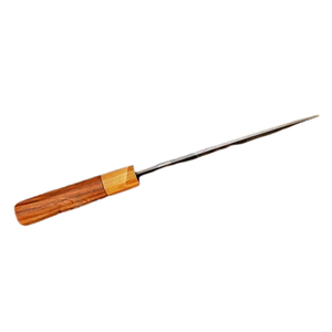 Meilleur fournisseur de couteaux de chef en acier Damas, couteau de chef artisanal personnalisé de 12 pouces avec manche en bois d'olivier et étui en cuir - Product Image 4