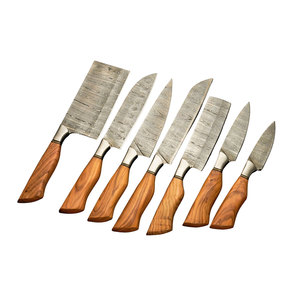 New Design Waterproof Handmade 67-Layer Damascus Chef <b>Knives</b> <b>Set</b> with Wood Handles-Factory Direct Supply - Product Image 1