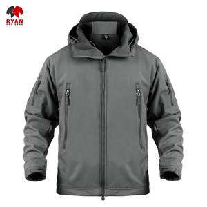 Chaqueta Softshell de Primera Calidad para Hombre, Cierre de Cremallera, Tejido Transpirable, con Logotipo Personalizado, Diseño ODM OEM - Product Image 2