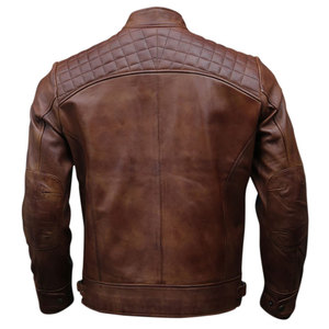 Chaqueta de Cuero PU para Hombre, Tallas S-5XL, con Cremallera, Capucha, Manga Larga, Estilo Urbano, Color Sólido, Informal, para Motocicleta - Product Image 2