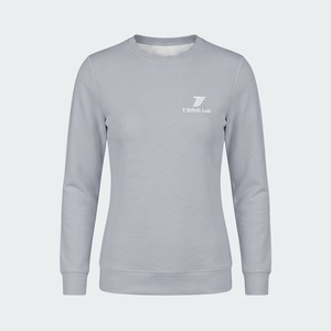 Sudadera OEM 2026 de Invierno para Mujer, Cuello Redondo, Hombros Caídos, Oversize, 100% Algodón, Casual, Lavada y Bordada - Product Image 3