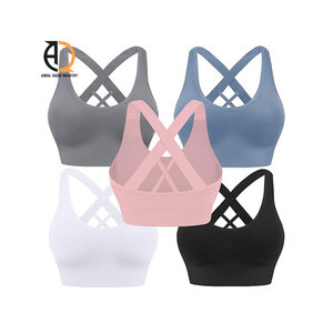 High-Waisted Ribbed Sports <b>Bra</b> Set Seamless Yoga Gym Wear <b>for</b> Workout & Fitness Sports <b>Bra</b> <b>for</b> Women - Product Image 6