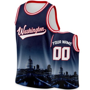 Maillots de basketball personnalisés 2026 – Impression sérigraphique, respirants, manches courtes, polyester/coton, impression de nom personnalisée, maillot vierge - Product Image 2