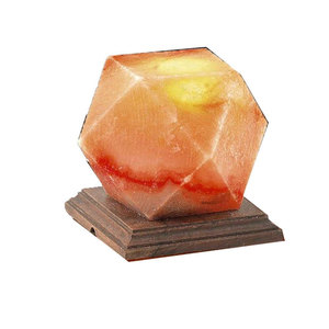 Lampe de sel de l'Himalaya en forme de diamant unique, lumière d'ambiance, lampe de sel de l'Himalaya à l'éclat élégant - Product Image 1