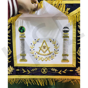 Tablier maçonnique violet de haute qualité - Product Image 2