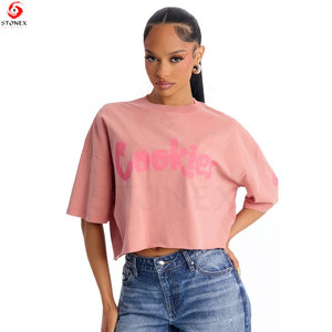 T-shirt court décontracté et écologique pour femme – Doux et respirant, idéal pour le printemps/été, le streetwear, les tenues décontractées et les sorties shopping du week-end - Product Image 1