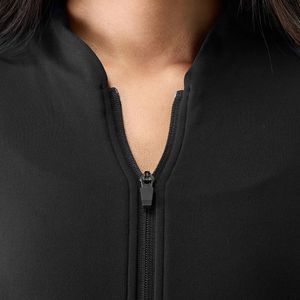 Women's Black Full Zip Sports <b>Jacket</b> Long Sleeve Breathable Stretch <b>Workout</b> Gym Running Training Fitness Activewear <b>Jacket</b> - Product Image 4