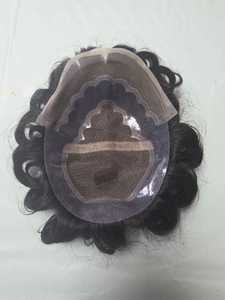 Bollywood Model Taz Hair BD Virgin Human Hair Wig Soft Indian Hair Prosthesis for Men Remy Toupee - Product Image 4