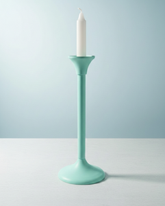 Grand chandelier en métal vert menthe de style nordique moderne, centre de table minimaliste pour mariage, dîner, décoration intérieure et cadeaux - Product Image 2