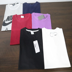 OEM Último diseño Sólido Hombro caído Diseño en blanco Loose Fit camiseta personalizada Manga corta Durable Unisex Liso camiseta barata - Product Image 6
