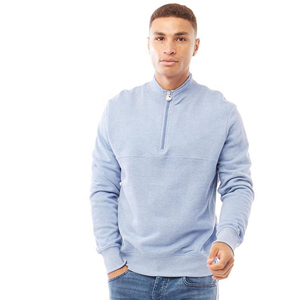 Hot Sale Winter Custom Logo Eco-Friendly Casual Sweatshirt Half <b>Zipper</b> Cotton Fleece Quick Dry & Breathable Sweatshirts - Product Image 4
