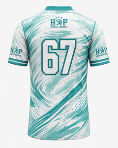 Camiseta Deportiva al por Mayor para Hombre, Estilo Fútbol Americano, Personalizada con Sublimación, Cuello en V, Absorbe la Humedad - Product Image 5
