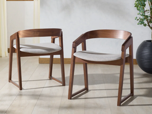 Silla de ocio de madera maciza de lujo, sillón minimalista nórdico con cojín de tela cómodo para comedor, sala de estar y decoración de cafetería. - Product Image 5