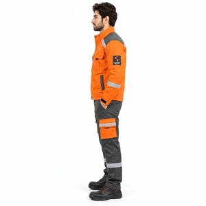 Uniforme de Seguridad, Ropa de Trabajo Reflectante, Construcción Duradera, Tela de Alta Visibilidad, Ajuste Ligero y Cómodo, Ropa de Trabajo Utilitaria - Product Image 4