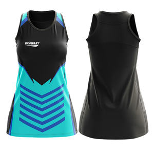 Proveedor de Uniformes Personalizados para Equipos de Netball |   Uniforme de Netball Sublimado con Logotipo, Nombre y Número del Equipo |   Poliéster Transpirable - Product Image 2