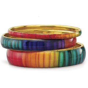 Bracelets en résine avec laiton peints à la main pour femmes / Accessoires de mode pour dames - Product Image 2