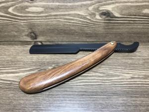 Barber Straight <b>Razors</b> Turkish Style Stainless Steel Plastic Handle Folding Shaving <b>Razors</b> With Private Label wood handle - Product Image 6