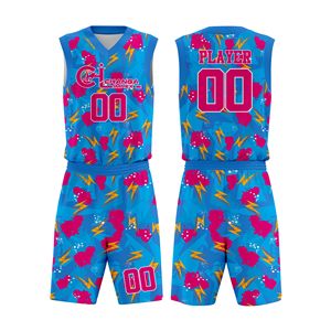 Ensemble de shorts de basket-ball sur mesure, taille plus, unisexe, uniforme d'équipe, tissu respirant, contrôle de l'humidité, vêtements de sport sublimés - Product Image 3