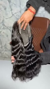 Peluca de Cabello Humano Indio Natural de Primera Calidad, Estilo Ondulado, con Encaje HD - Product Image 6