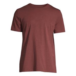 T-shirt décontracté pour homme en coton 100 %, à séchage rapide, avec tricot fin et manches unies respirantes - Product Image 3