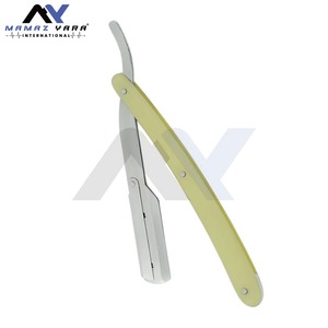 Mens Professional Swing Lock Stainless Steel <b>Straight</b> Razor Holder with Single Blade Folding Shaving Tool Barber Shavette - Product Image 6