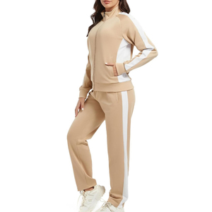 Conjunto Deportivo Informal para Mujer, con Capucha, Cierre de Cremallera, Manga Larga, Transpirable, Corte Regular, Spandex y Poliéster - Product Image 1