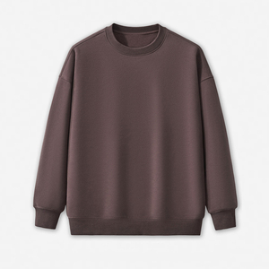 Sweat-shirt à col rond bleu marine pour femme, 100% coton, tricoté, décontracté, coupe classique, couleur unie, manches longues, pull-over d'automne - Product Image 4