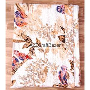 Colcha india 100% algodón, acolchada, hecha a mano, vintage, Kantha, bordada, ecológica, orgánica, para hotel - Product Image 5