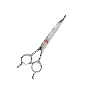 Premium Grade Pet Hair Grooming <b>Scissors</b> Polished Stainless Steel Animal Hair Cutting Shears with Double Finger Rest By Tegra - Product Image 1