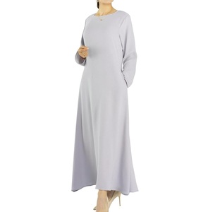 Robe longue islamique pour femmes, design simple, abaya hijab, élégante, décontractée, respirante, vêtements musulmans traditionnels, abayas ethniques pour femmes - Product Image 5