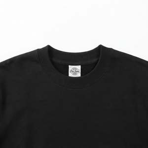 Sweat-shirt à capuche noir uni pour homme, col rond alternatif, en molleton épais, mélange polyester/coton, personnalisable - Product Image 4