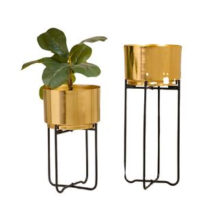 Pots de jardin légers en fer avec revêtement en poudre, disponibles en plusieurs couleurs pour une utilisation en extérieur et en intérieur - Product Image 4