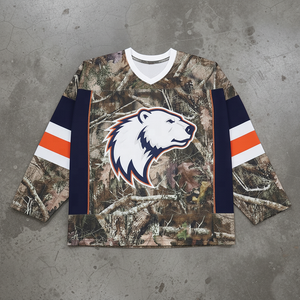 เสื้อฮอกกี้ลายพรางเดดวูด พิมพ์ลายแบบซับลิเมชั่นเต็มตัว พร้อมลายกราฟิกนกอินทรีแบบสกรีนพิมพ์ สำหรับเด็ก - Product Image 6