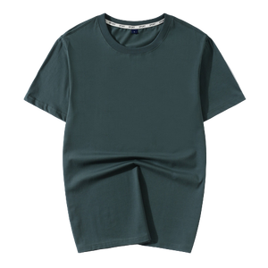 T-shirts décontractés pour hommes de haute qualité en gros, unis et vierges, avec impression en relief, étiquettes personnalisées et options en coton - Product Image 4