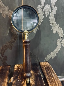 Loupe Métallique Antique Décoration Maritime Vintage 8,5 Pouces Loupe de Lecture Portative Accessoire de Bureau Nautique Classique pour la Maison - Product Image 6