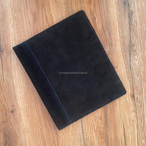 Haute Qualité Personnalisé A4 Motif En Cuir Véritable Botte Point Daim Compendium Fichier Dossier Document Organisateur Portefeuille Binder - Product Image 5