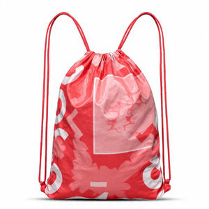 Sublimation <b>Drawstring</b> Bag Double String Gym Backpack Sports Backpack For Men Women Girls Boys - Product Image 6